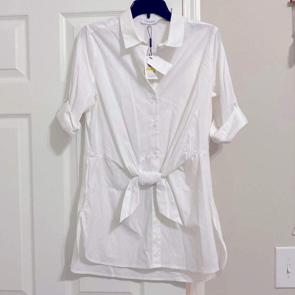 Calvin Klein white dress